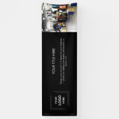 Banderoles Logo noir | Photo professionnelle moderne 8' Busin (Vertical)