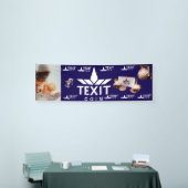 Banderoles Logo Officiel TeXit Coin Avec Astronaut TXC (Salon professionnel)