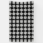 Banderoles Logo ou modèle de motif d'image unique | Noir (mod (Vertical)