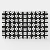 Banderoles Logo ou motif d'image unique | Noir (modifiable) (Horizontal)