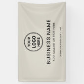 Banderoles Logo personnalisé moderne minimal Marque d'entrepr (Vertical)