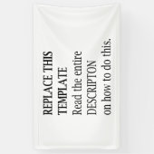 Banderoles Logo Photo Personnalisé Art Slogan Créez-Le Vous-M (Vertical)