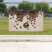 Banderoles Logo Professionnel de Café Beans (En situation)