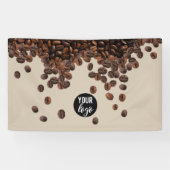 Banderoles Logo Professionnel de Café Beans (Horizontal)