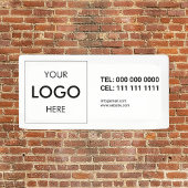 Banderoles Logo professionnel minimaliste blanc