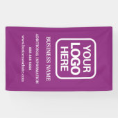 Banderoles Logo professionnel moderne Magenta (Horizontal)