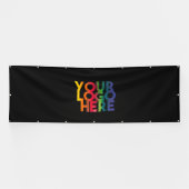 Banderoles Logo professionnel noir simple (Horizontal)