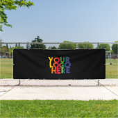 Banderoles Logo professionnel noir simple (Insitu)
