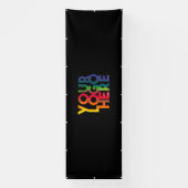 Banderoles Logo professionnel noir simple (Verticale)