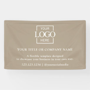 Banderoles Logo professionnel simple et minimaliste couleur t