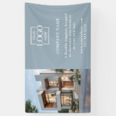 Banderoles Logo Professionnel Simple Moderne Bleu pour Entrep (Vertical)