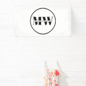 Banderoles Logo promotionnel de Monogramme d'entreprise noir  (Insitu)