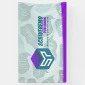 Banderoles Logo Scriveremo et arrière - plan (Vertical)