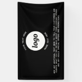 Banderoles Logo simple et commerce de texte (Vertical)