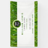 Banderoles Logo simple pour entreprise d'entretien de pelouse (Vertical)