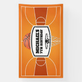 Banderoles Lona Basketball Birthday Banner backdrop (Verticale)
