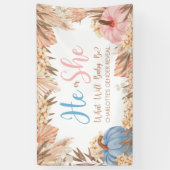 Banderoles Lona He or She Boho Boho Pampas Pumpkin Gender Rev (Vertical)