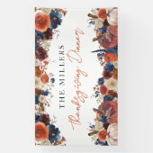 Banderoles Lona Thanksgiving Dinner autumn fall pumpkins back (Verticale)