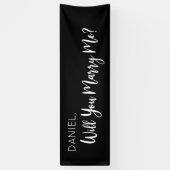 Banderoles Lona Will you Marry Me Proposal Sign banner (Vertical)