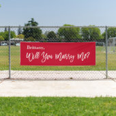 Banderoles Lona  Will you Marry Me Proposal Sign banner  (En situation)