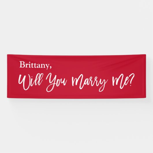 Banderoles Lona  Will you Marry Me Proposal Sign banner  (Horizontal)