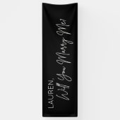 Banderoles Lona Will you Marry Me Proposal Sign banner backd (Vertical)
