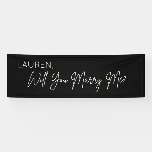 Banderoles Lona Will you Marry Me Proposal Sign banner backd (Horizontal)