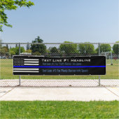 Banderoles Long affichage personnalisé de drapeau mince de (En situation)