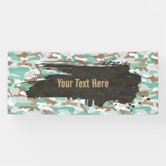 Banderoles Long camouflage aqua résistant (Horizontal)