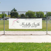 Banderoles Longues cils oeilleur Lash Extensions rose Noir (En situation)