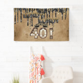 Banderoles Look Look Who's 40 Birthday Balloons (En situation)