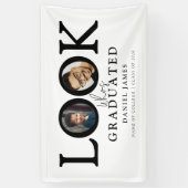 Banderoles Look Who's Graduated Photo Graduation Party (Vertical)