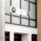 Banderoles Loup blanc avec art tribal coréen (Bâtiment extérieur)