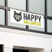 Banderoles Loup Gris, Bonne Halloween (Bâtiment extérieur)