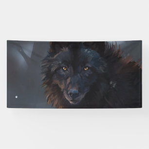 Banderoles Loup noir