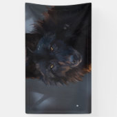 Banderoles Loup noir (Vertical)