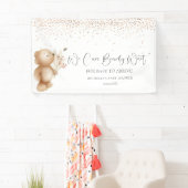 Banderoles L'ours et l'abeille | Nous Pouvons Attendre ! Baby (En situation)