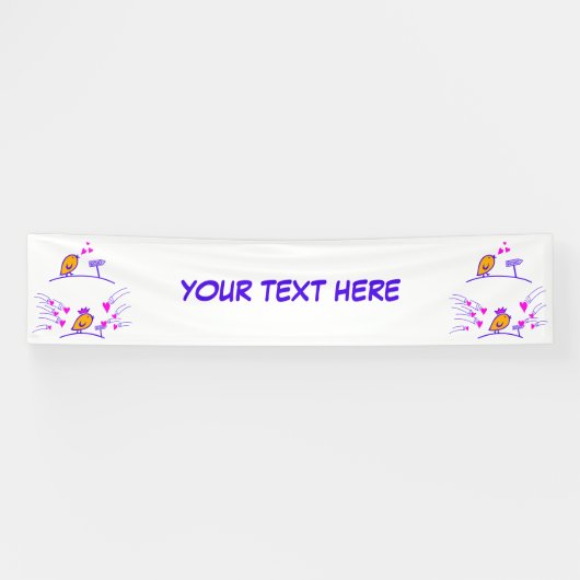 Banderoles LOVE ECHO - Comic Birds Tweetlercools 3 (Horizontal)