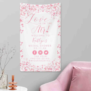 Banderoles Love Is In The Air Saint-Valentin Bridal Shower