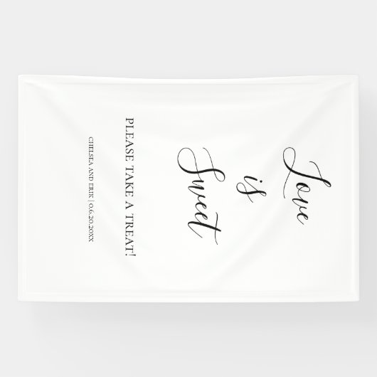 Banderoles Love is Sweet (Horizontal)