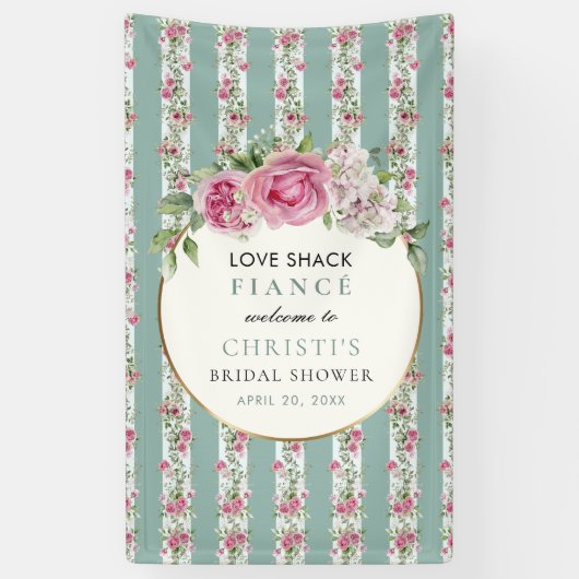 Banderoles Love Shack Fiance Garden Party (Vertical)