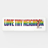 Banderoles Love Thy Neighbor (Horizontal)