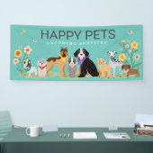 Banderoles Loveable Happy Pet Famille Animaux de compagnie, G (Salon professionnel)