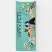 Banderoles Loveable Happy Pet Famille Animaux de compagnie, G (Vertical)