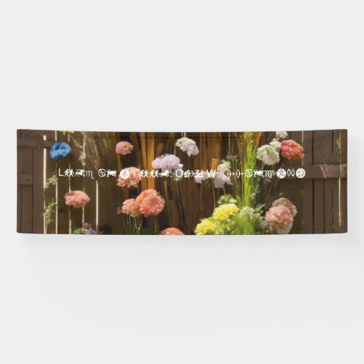 Banderoles #LoveinBloom : NotreBannière de Mariage (Horizontal)