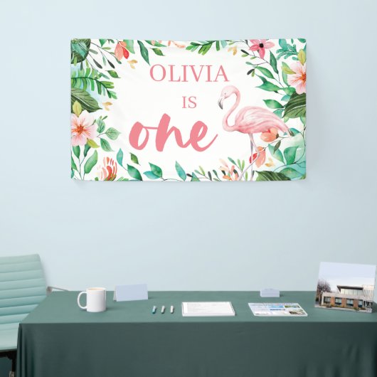 Banderoles Luau flamants (Salon professionnel)