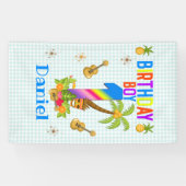 Banderoles Luau Hawaii Hawaii Pool Boy Birthday Party  (Horizontal)