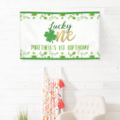 Banderoles Lucky One First Birthday Banner (En situation)