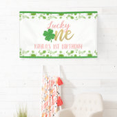 Banderoles Lucky One First Birthday Banner - Fille (En situation)