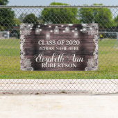 Banderoles Lumières de pot en bois rustique Mason (En situation)